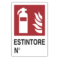 SEGNALE IN PVC 10020 ESTINTORE N. CM.30X20  [S10020]