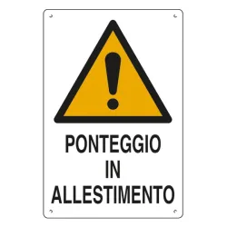 SEGNALE POLIONDA CANTIERE IN ALLESTIMENTO 60X40 [S16300010]