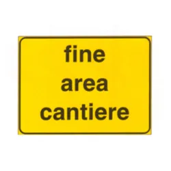 SEGNALE CANTIERE FINE AREA CANTIERE 60X40 [S2108]