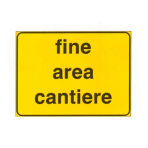 SEGNALE CANTIERE FINE AREA CANTIERE 60X40 [S2108]