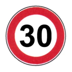 SEGNALE STRADALE LIMITE MAX. KM/H.30 [S50/30]