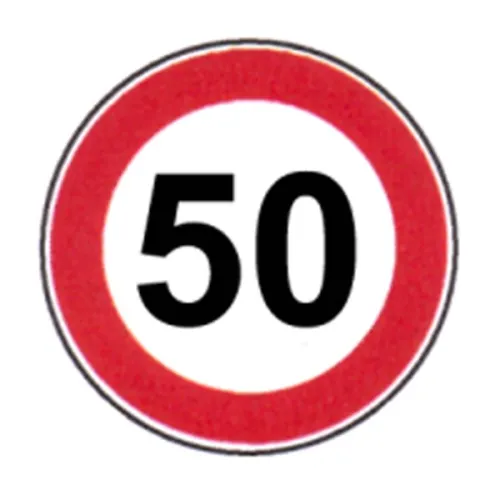 SEGNALE STRADALE LIMITE MAX. KM/H.50 [S50/50]