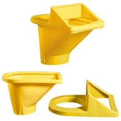 TRAMOGGIA PER  CONVOGLIATORIE DETRITI PVC GIALLO [TCO]