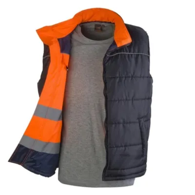 GILET HV ARANCIO REVERS. L