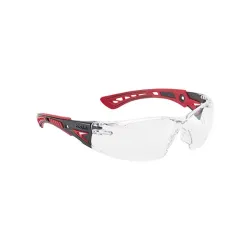 OCCHIALE BOLLÉ RUSH+ INCOLORE ASTA ROSSA EN166 1 FT CE...