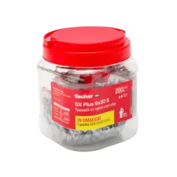 SX PLUS 6X30 S BARATTOLO 200PZ+PUNTASDS (1 PZ/CF)