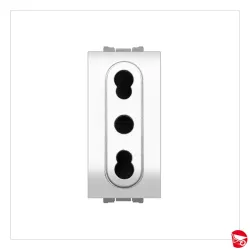FRUTTO FLEXI PRESA 10/16A+T BI [F14045WH]