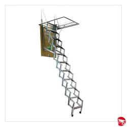 SCALA RETRATTILE ACCIAIO 50X70 H 3MT PER SOFFITTA [320]