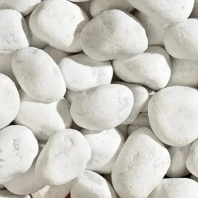 SASSO CIOTTOLO BIANCO CARRARA 40-60 MM. SACCO DA 25 KG.