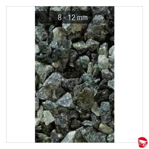 SASSO GRANULATO VERDE ALPI 8-12 MM SACCO DA 25 KG.