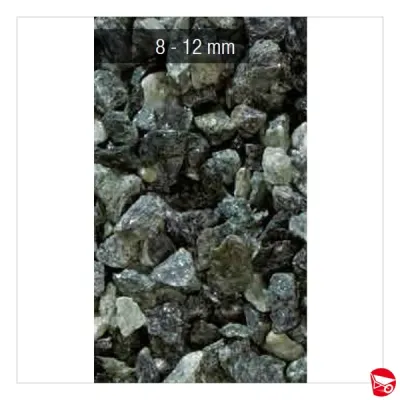 SASSO GRANULATO VERDE ALPI 8-12 MM SACCO DA 25 KG.