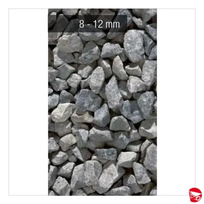 SASSO GRANULATO GRIGIO CENERE 8-12 MM SACCO DA 25 KG.