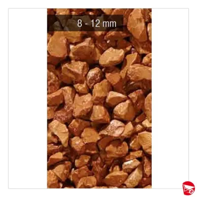 SASSO GRANULATO ROSSO VERONA 8-12 MM SACCO DA 25 KG.