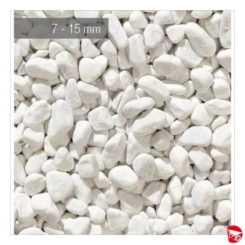 SASSO CIOTTOLO BIANCO CARRARA 7-15 MM. SACCO DA...