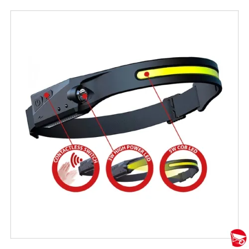 TORCIA FRONTALE VELAMP RICARICABILE  IH524...