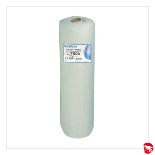 FELTRO ASSORBENTE ADESIVO BIANCO M.1X25 [FAB1X25]