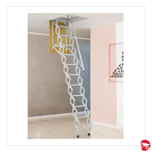 SCALA RETRATTILE ACCIAIO 50X100 H 3MT...