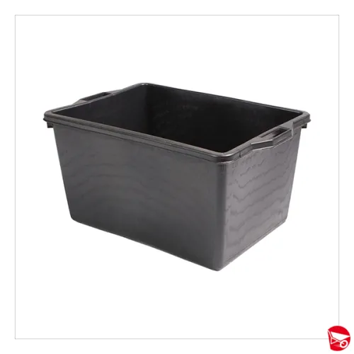 CESTA T/ASTI RETTANGOLARE NERA  LT65 [CTA]