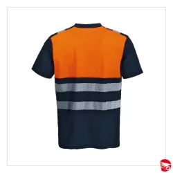 T-SHIRT HV ARANCIONE/BLU XXXL 2