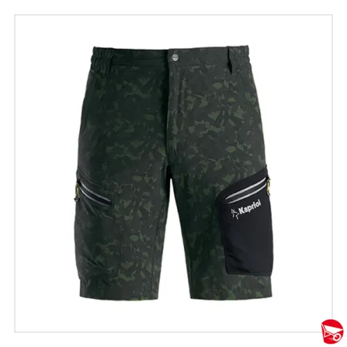 PANTALONE CORTO TECH CAMO VERDE M