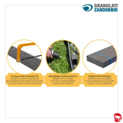 BORDURA ECOBORD FLAT H.12 L 200 (5 PZ/BOX)