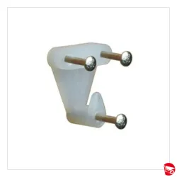 GANCIO NYLON TRE PUNTE BIANCO PER QUADRI [02570]