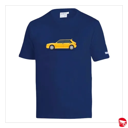 T-SHIRT SPARCO LANCIA DELTA HF BLU TG. L [TSDBL]
