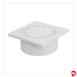 PILETTA PLASTICA SIFONATA CON SCARICO VERTICALE 20X20...