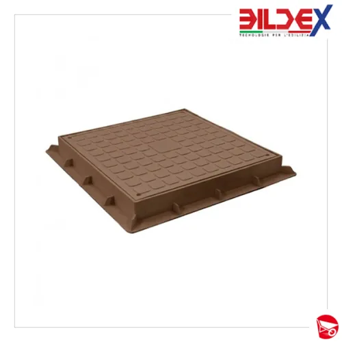 CHIUSINO PLASTICA 20X20 MARRONE