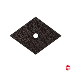 RONDELLE ROMBOIDALE RUBEROIDI 27X27 CATRAME [RC27X27]
