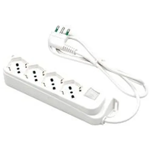 PRESA MULTIPLA 4P SCHUKO 47420 CON INTERRUTTORE...